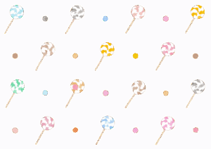 キャンディの水彩イラスト