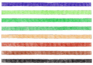 色鉛筆のボーダーイラスト