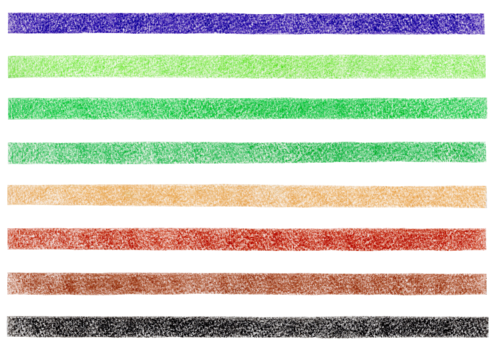 色鉛筆のボーダーイラスト