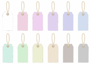 タグのイラストセット