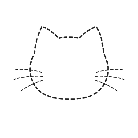 猫のフレームイラスト