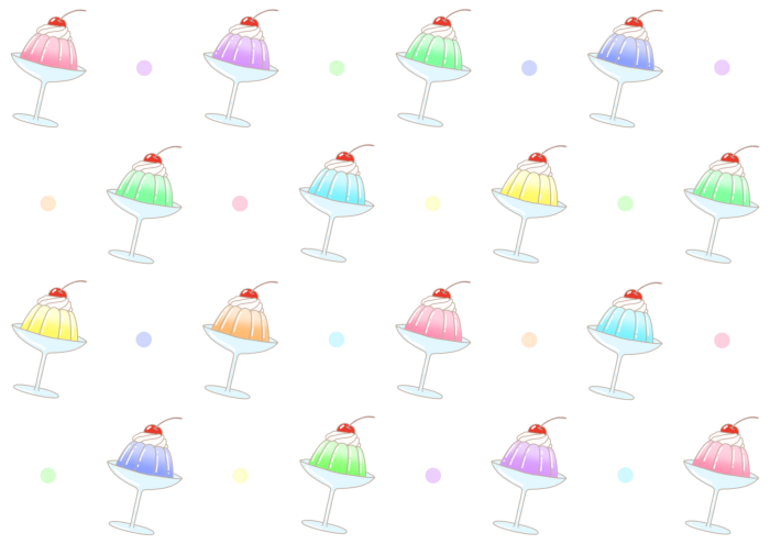 ゼリーの背景イラスト