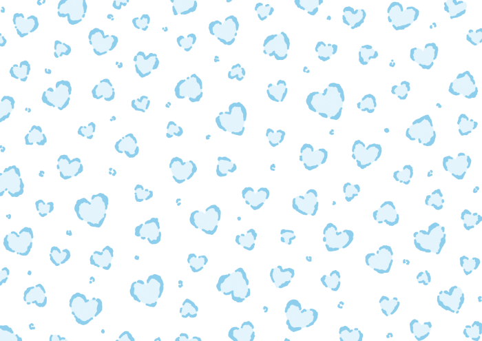 ハートのヒョウ柄のイラスト