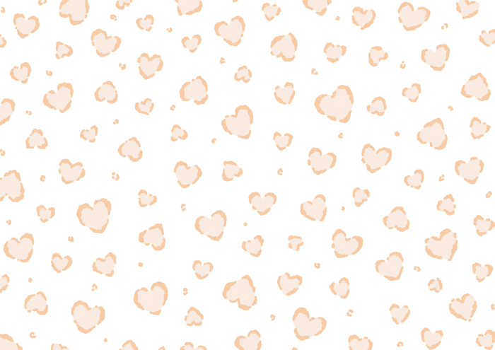 ハートのヒョウ柄のイラスト