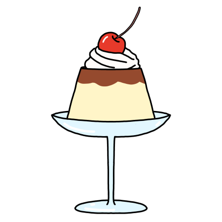 プリンのイラスト