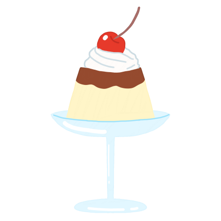 プリンのイラスト