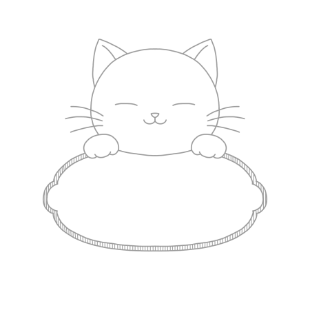 猫の手書きイラスト