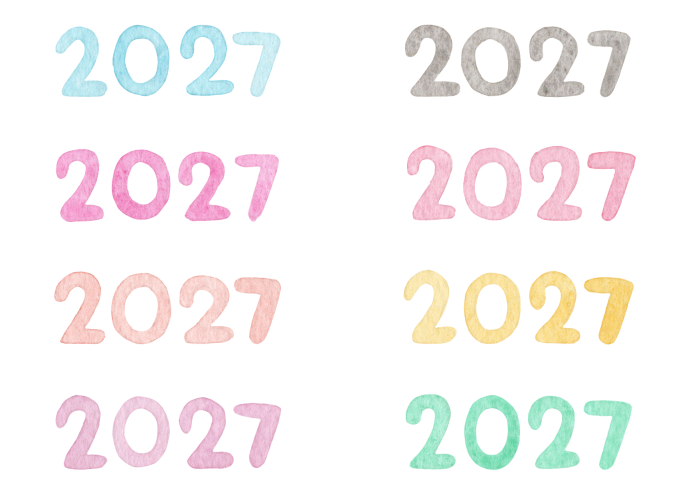 2027のイラスト