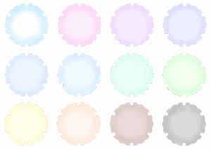 雪輪のイラスト