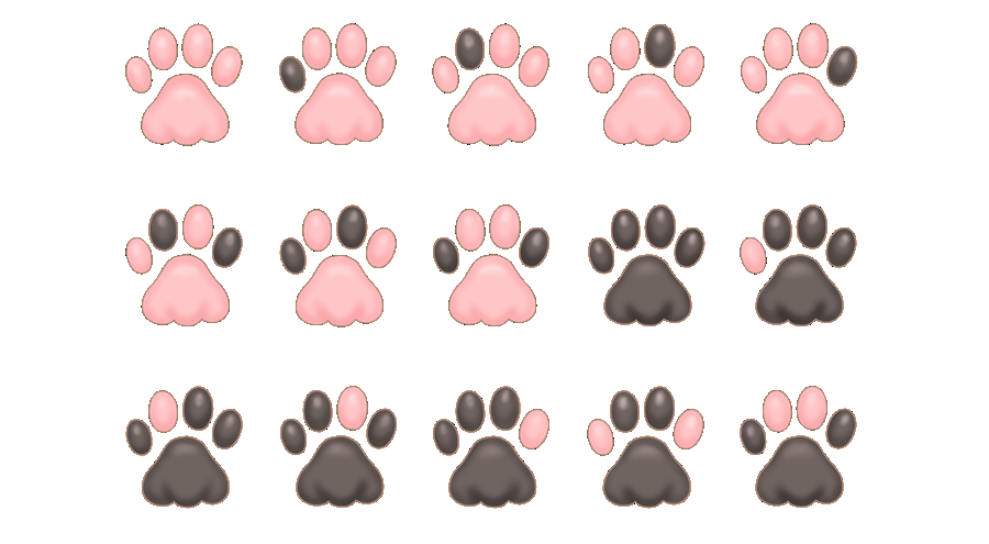 03. 肉球のイラスト素材