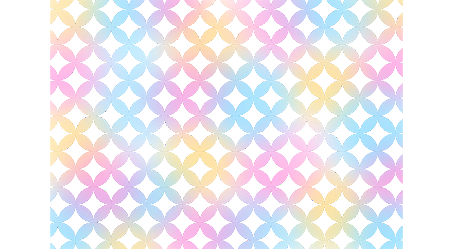 08. 七宝のイラスト素材〈パステルカラー〉