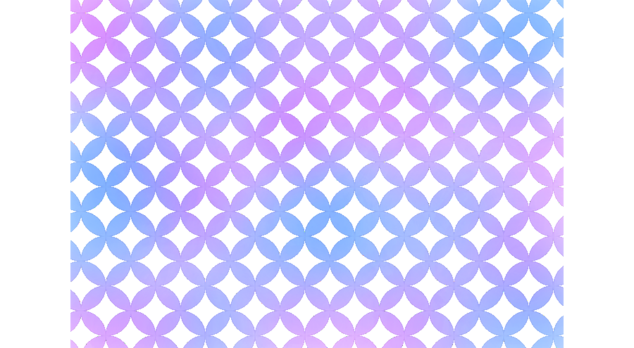 07. 七宝のイラスト素材〈水色×紫〉